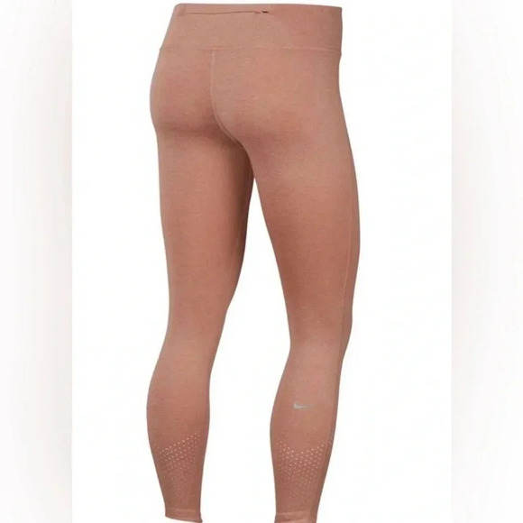 Nike Epic Luxe Running Tights Size Large Mauve Pink - Picture 2 of 7